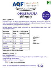 No Onion No Garlic Chhole Masala